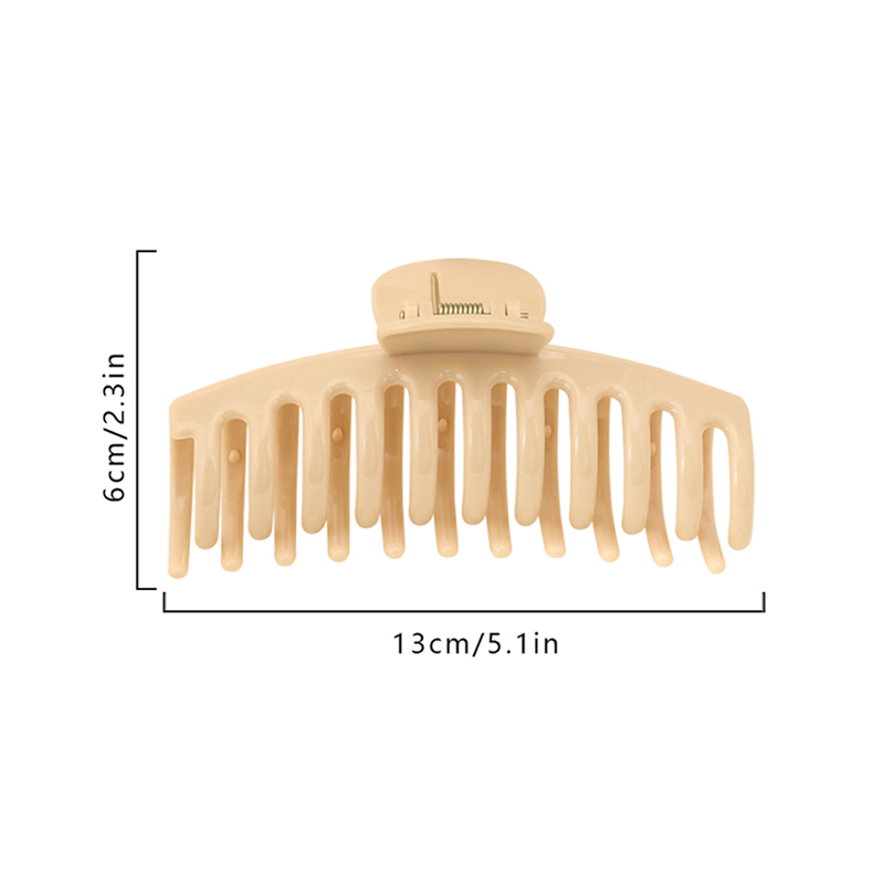 Bright Keel Injected Plastic Hair Claw Clip