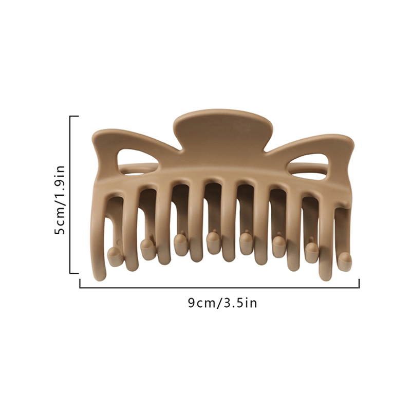Butterfly Keel Rubber Smooth Injected Plastic Hair Claw Clip