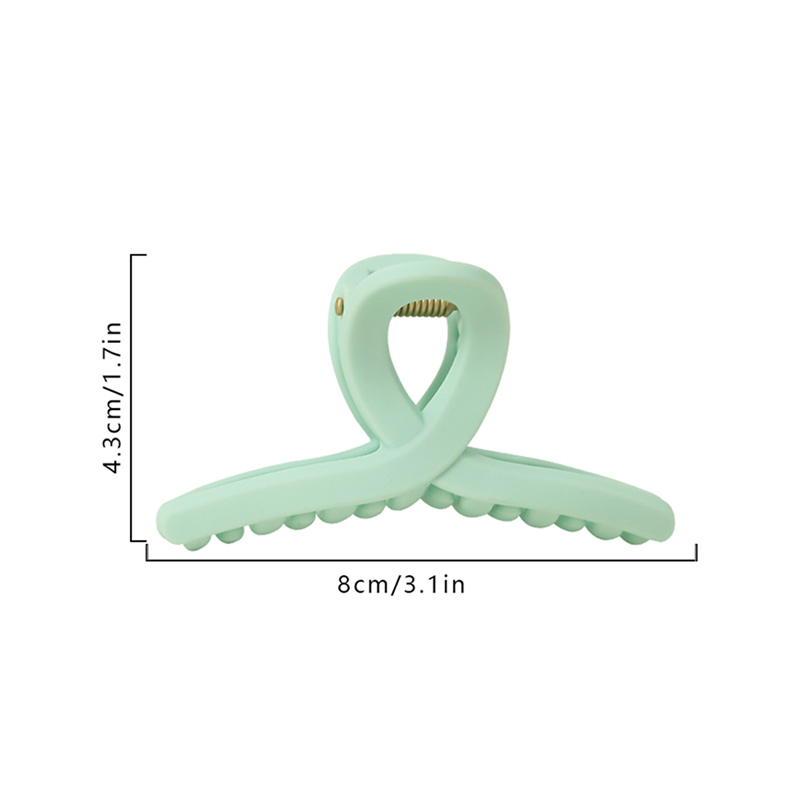 Cross Injected Plastic Hair Claw Clip