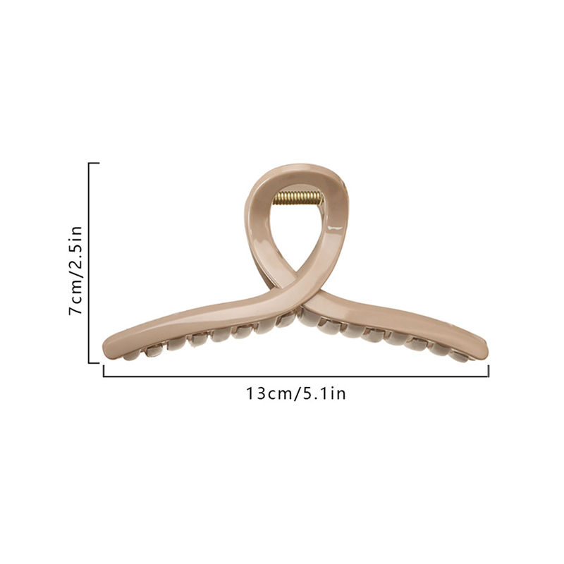Cross 13cm Injected Plastic Hair Claw Clip