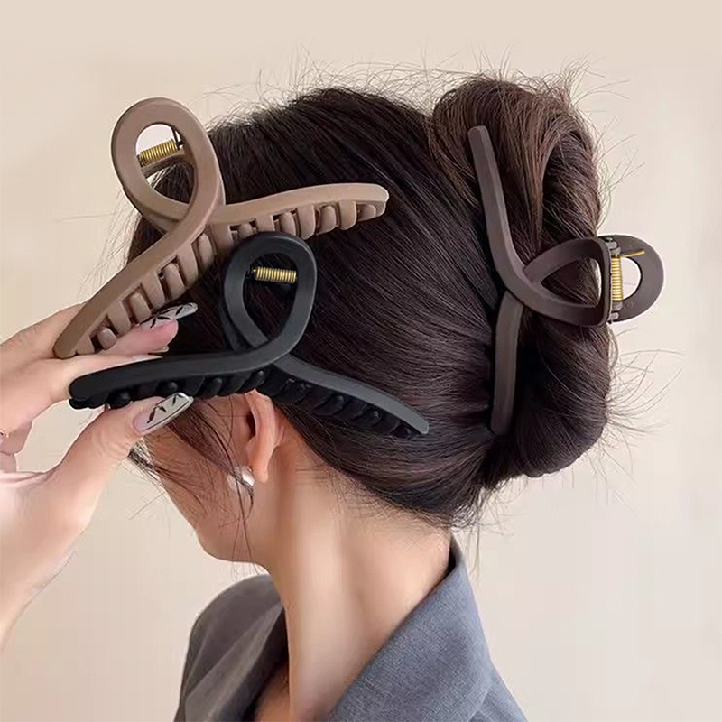 10.5 cm Cross-Shaped Injected Plastic Hair Claw Clip