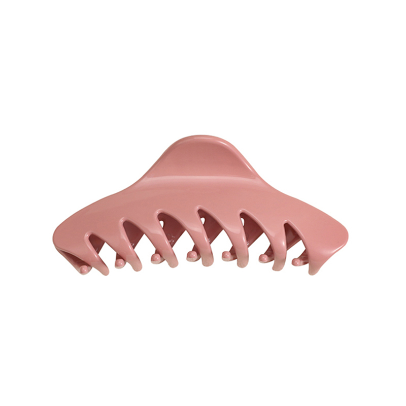 Helical Teeth Injected Plastic Hair Claw Clip