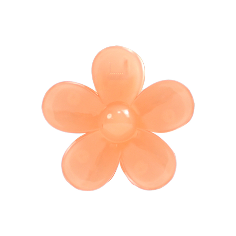 Five-Petal Flower Injected Plastic Hair Claw Clip