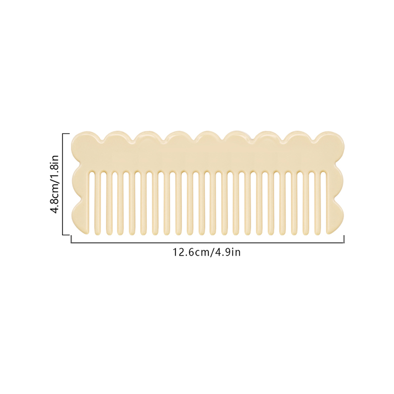 Plum Blossom Wavy Acetate Comb