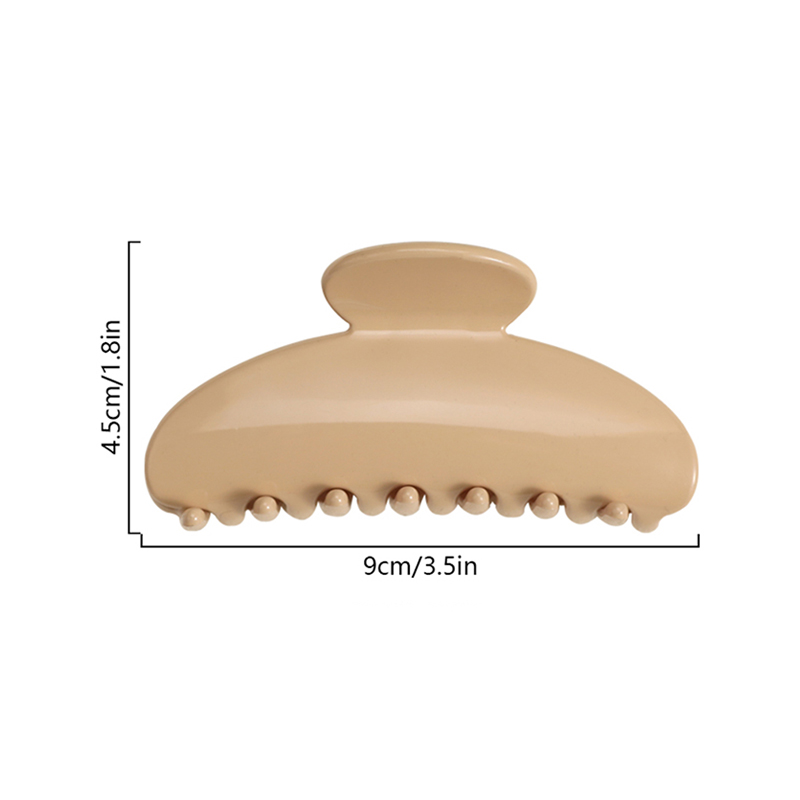 Long Fan-Shaped Injected Plastic Hair Claw Clip