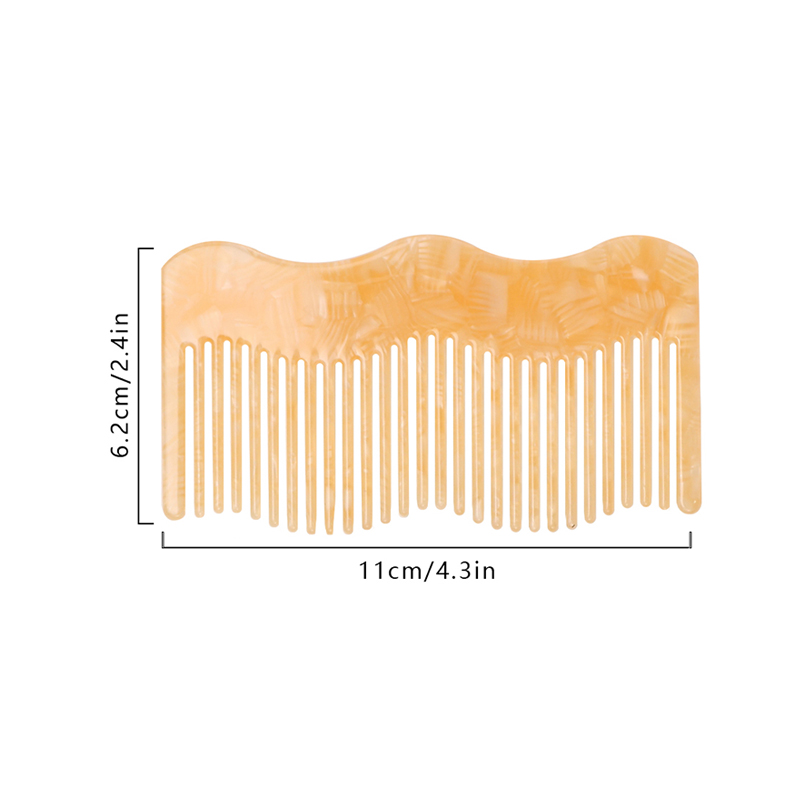 Double-Sided Wave Acetate Comb