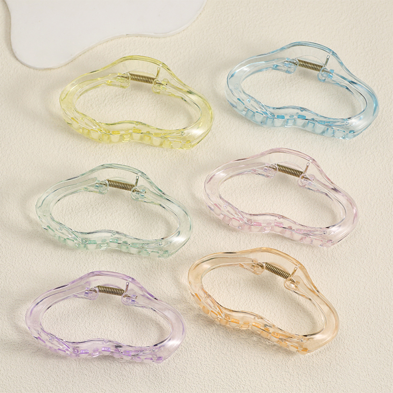 Cloud Injected Plastic Hair Claw Clip