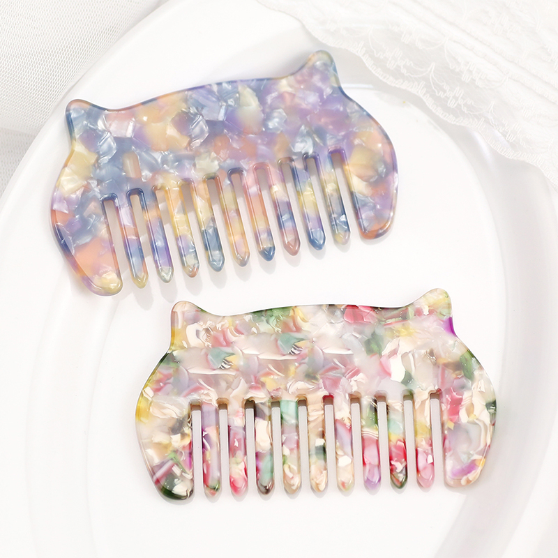 Cute Acetate Comb With Horns