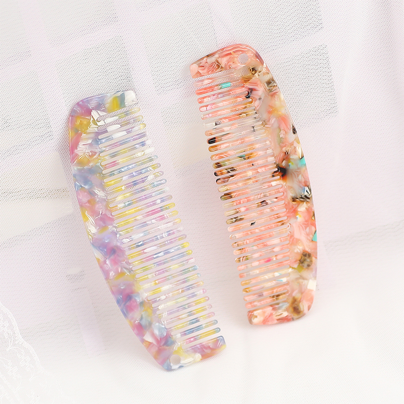 Curved Surface Acetate Comb With Holes