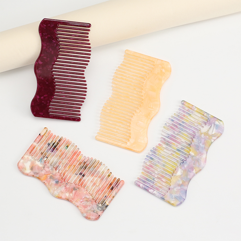 Double-Sided Wave Acetate Comb