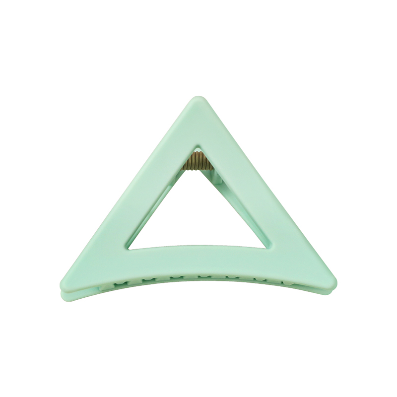 Triangular Hollow Eraser Injected Plastic Hair Claw Clip