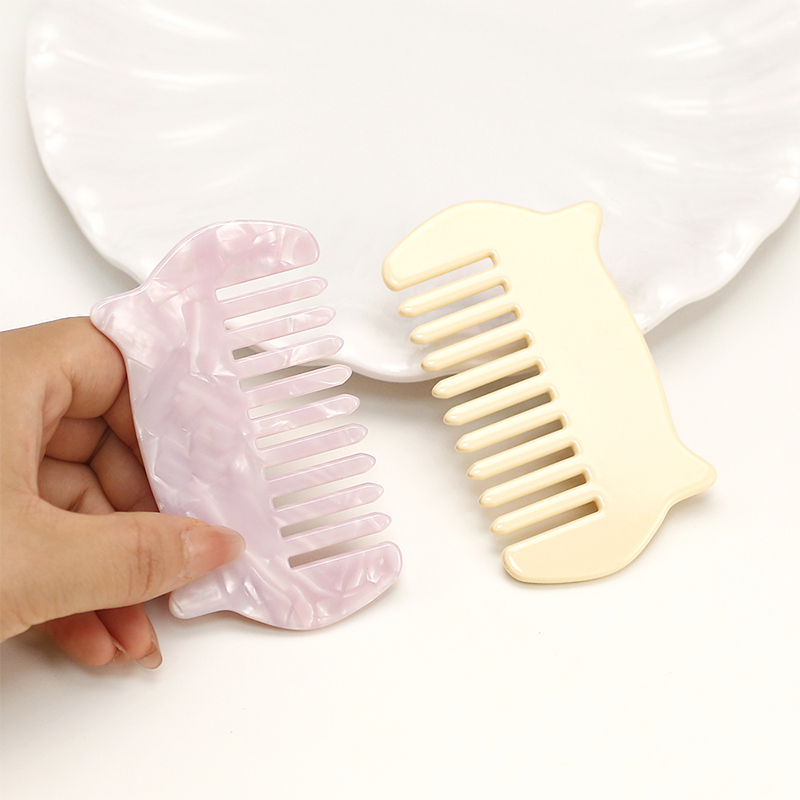 Cute Acetate Comb With Horns