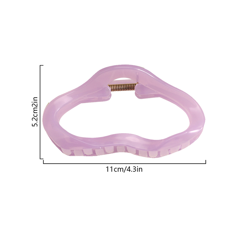 Cloud Injected Plastic Hair Claw Clip