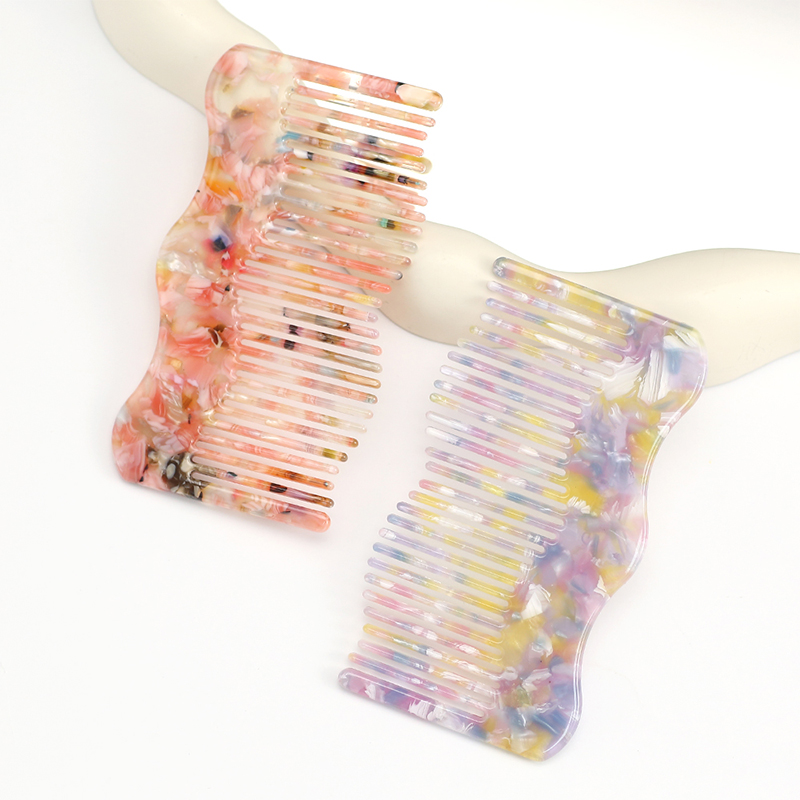 Double-Sided Wave Acetate Comb
