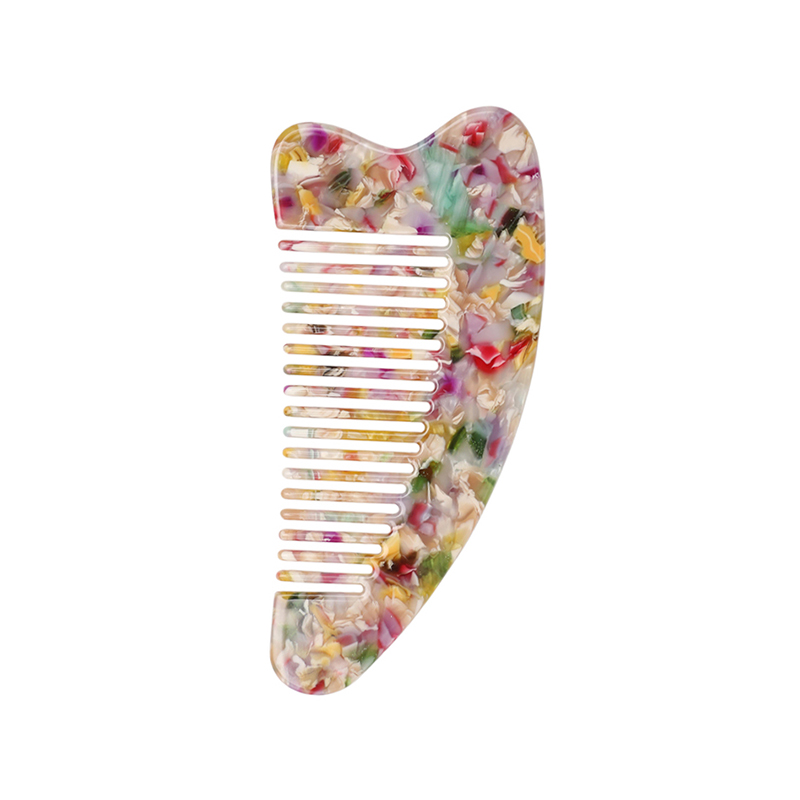 Asymmetric Heart Shape Acetate Comb