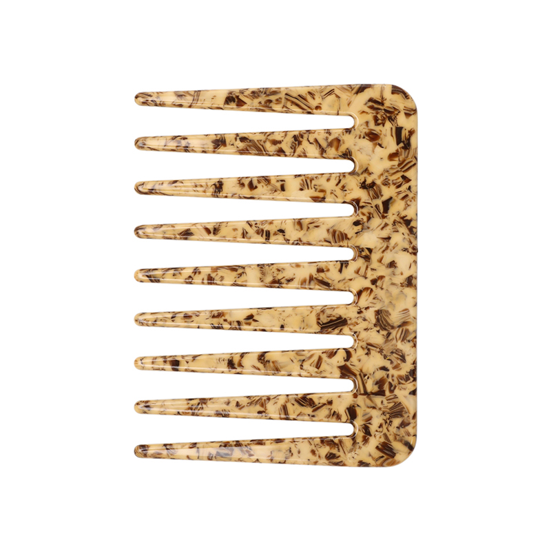 Small Square High Teeth Acetate Comb