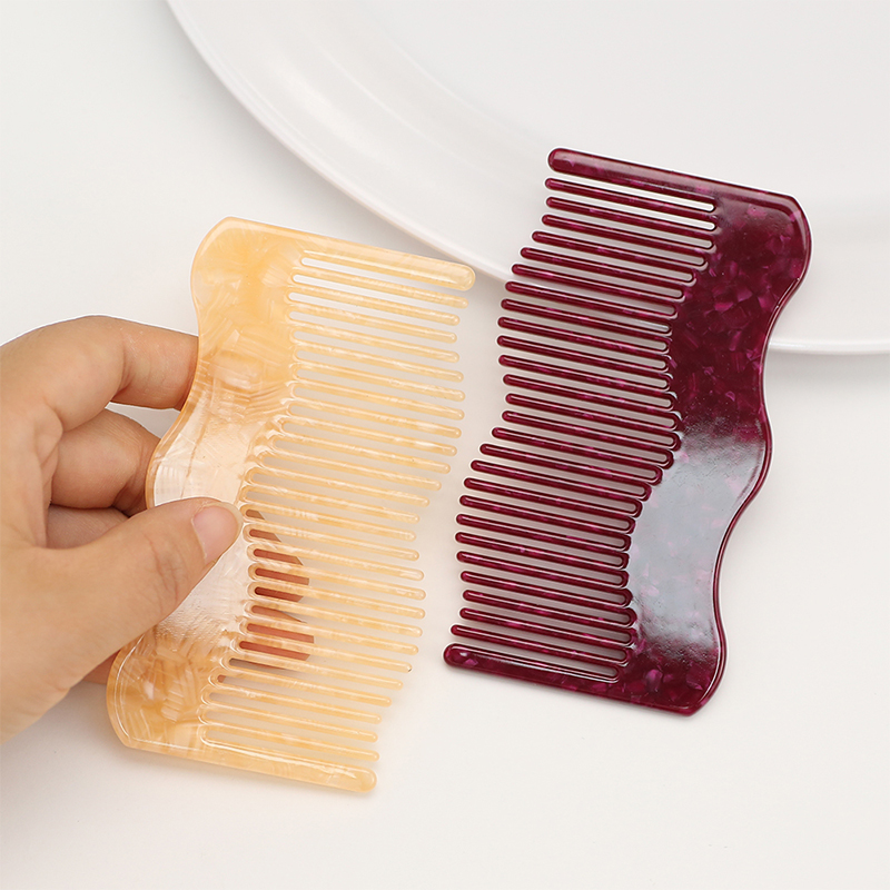 Double-Sided Wave Acetate Comb