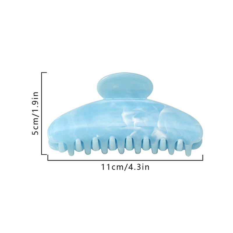 Small Sector Injected Plastic Hair Claw Clip