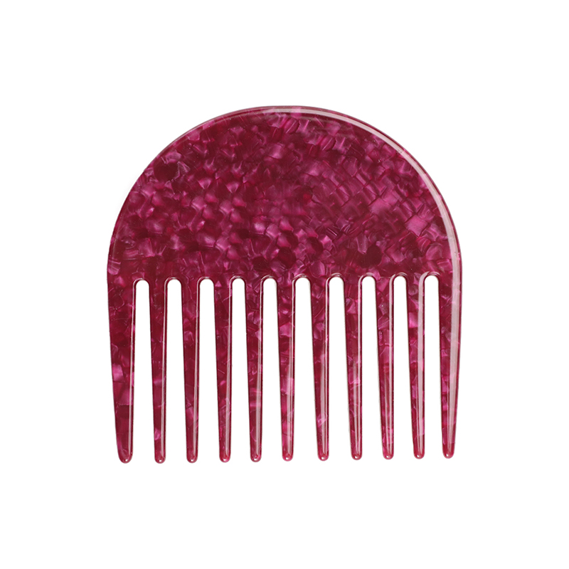 Round Long Teeth Acetate Comb