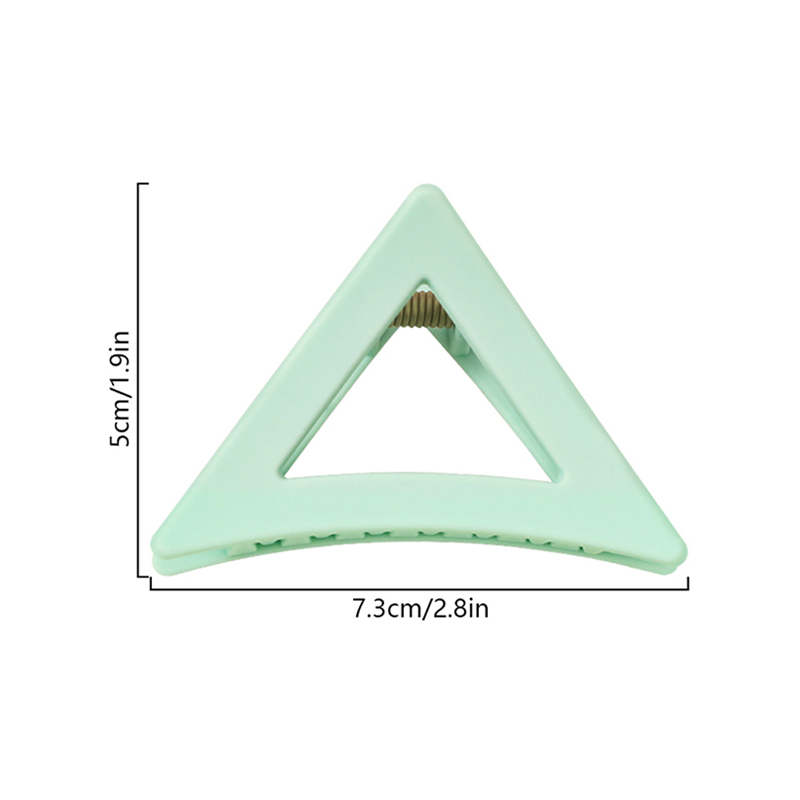 Triangular Hollow Eraser Injected Plastic Hair Claw Clip