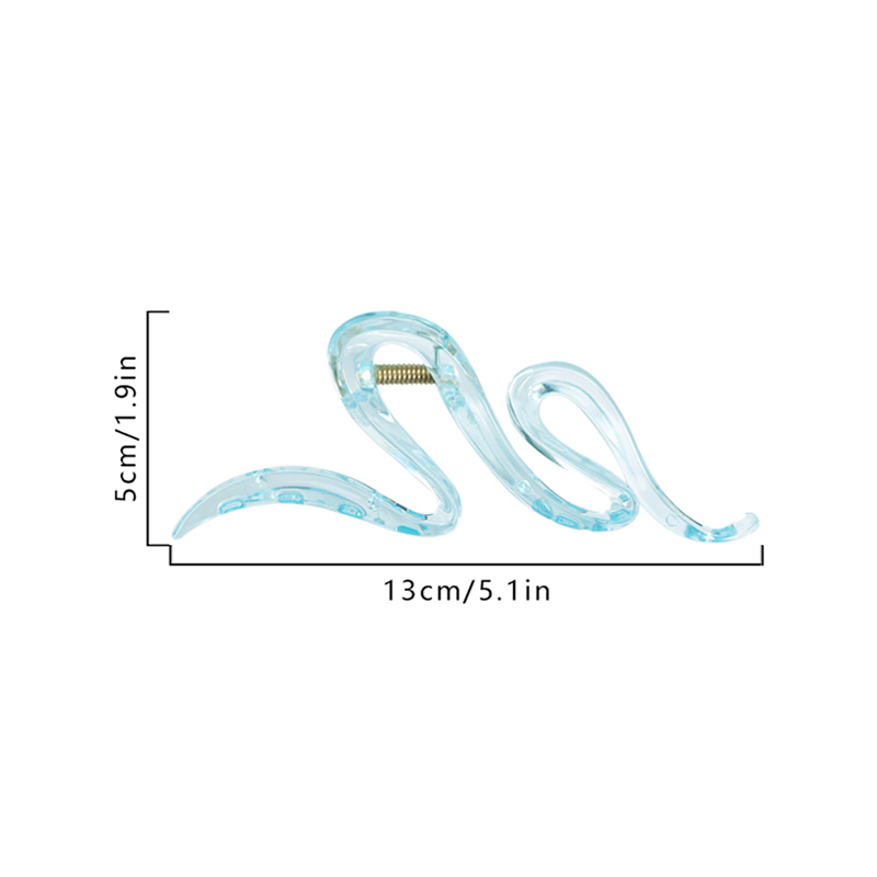 Snake Injected Plastic Hair Claw Clip