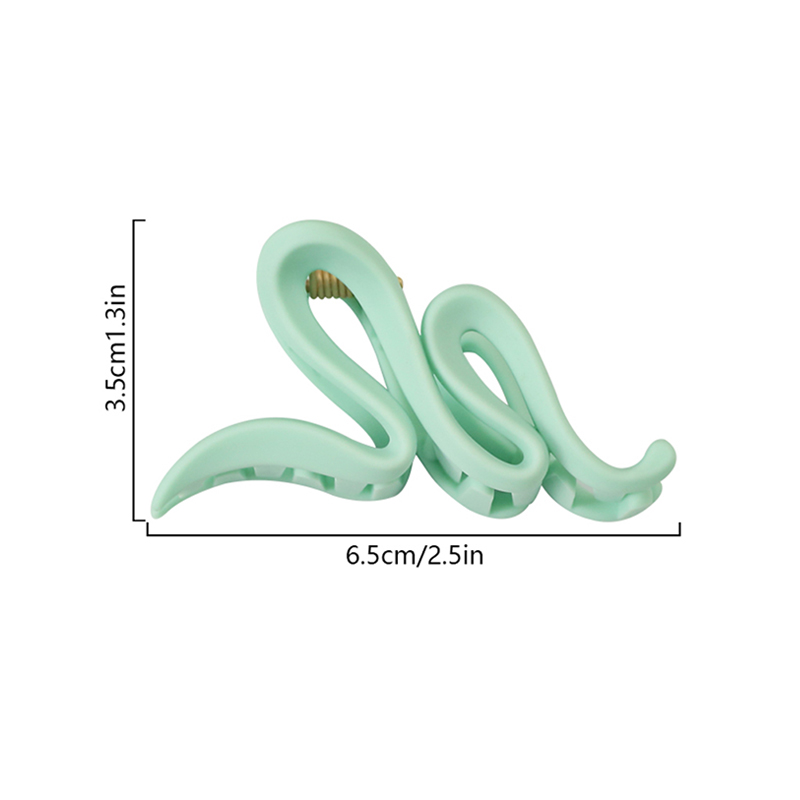 Snake Rubber Injected Plastic Hair Claw Clip