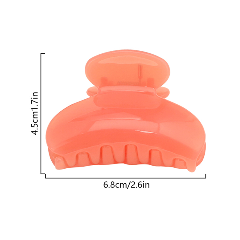 Fan-Shaped Injected Plastic Hair Claw Clip