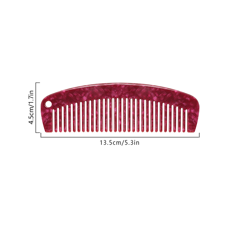 Curved Surface Acetate Comb With Holes