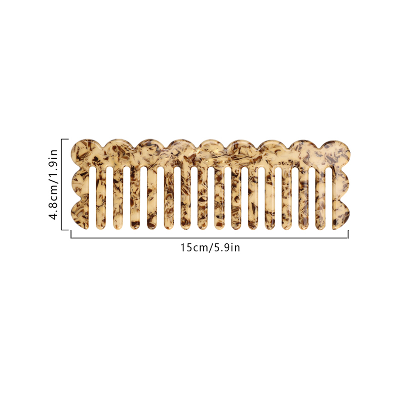 Neat Wavy Style Acetate Comb