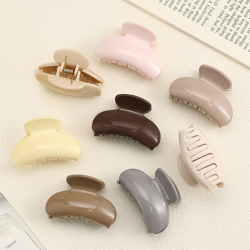 Fan-Shaped Injected Plastic Hair Claw Clip