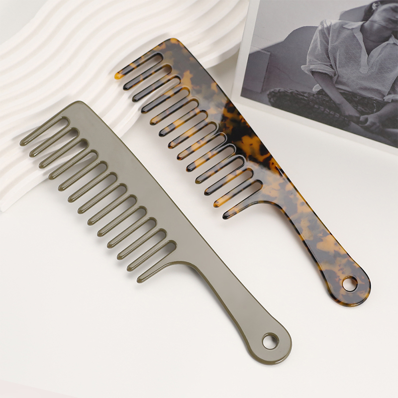 Simple Shape Acetate Comb With Holes