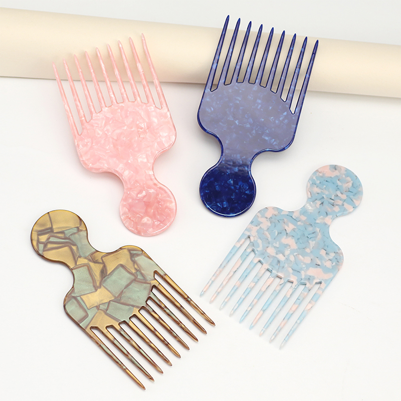 Round Handle Acetate Comb