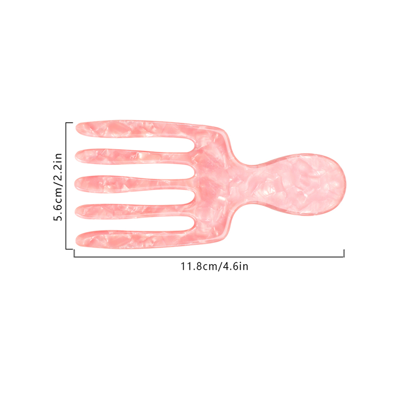 Short Fork Style Acetate Comb