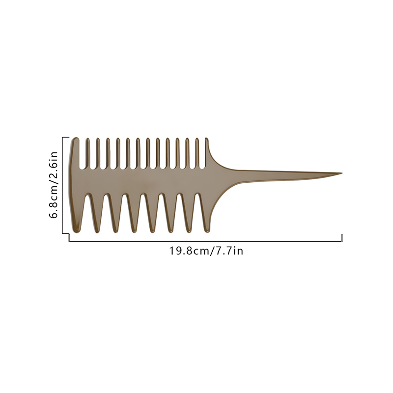 Slim Handle Double End Acetate Comb