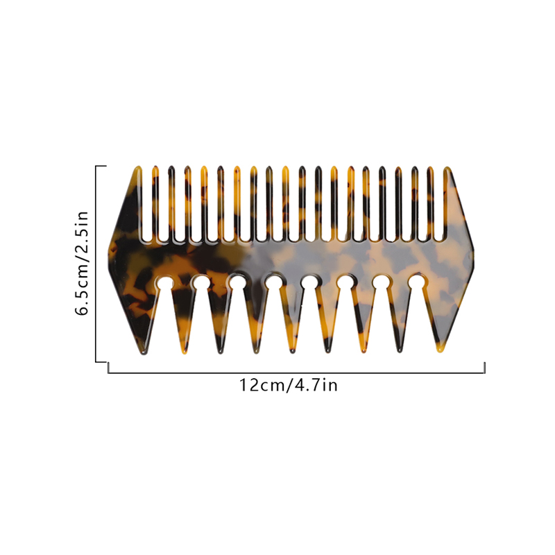 Double Comb Teeth Acetate Comb