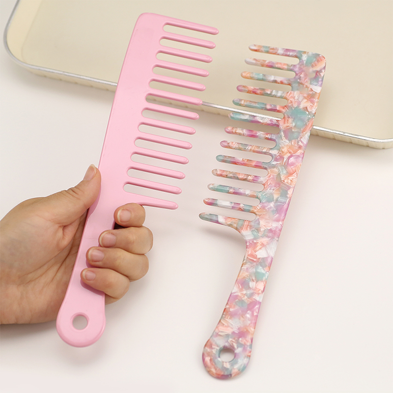 Simple Shape Acetate Comb With Holes