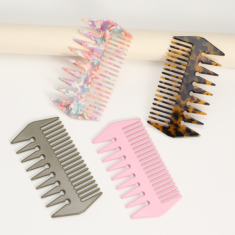 Double Comb Teeth Acetate Comb