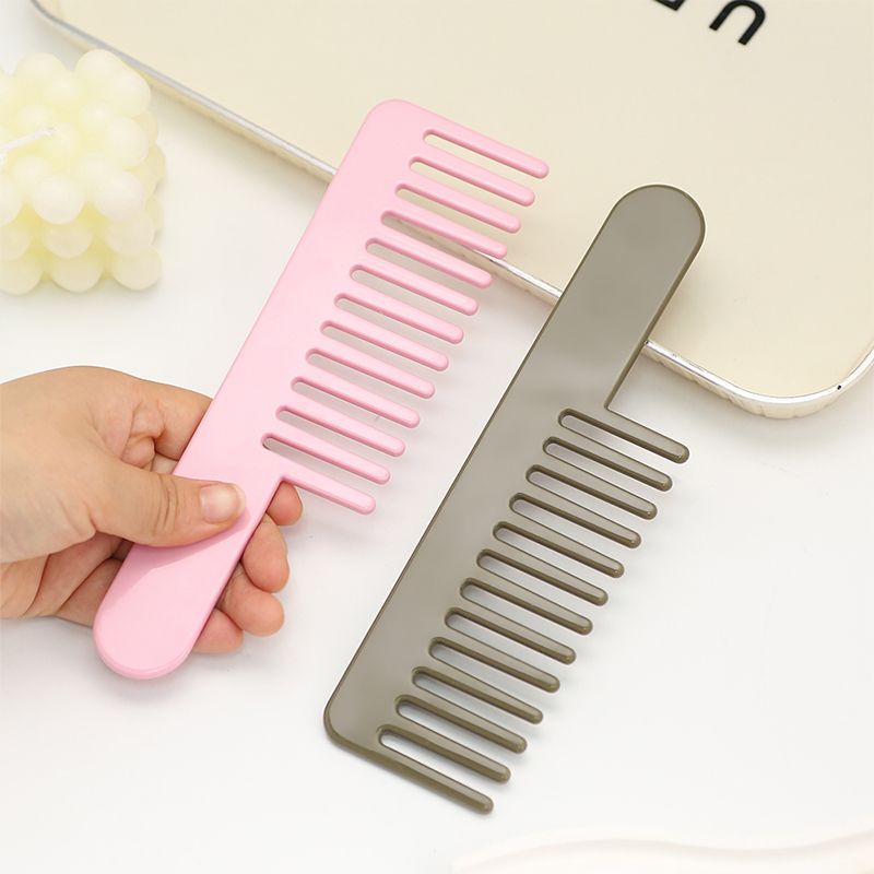 Round Short Handle Acetate Comb