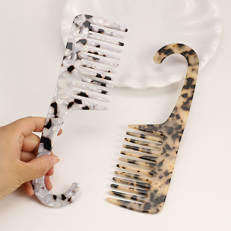 Hook Handle Acetate Comb