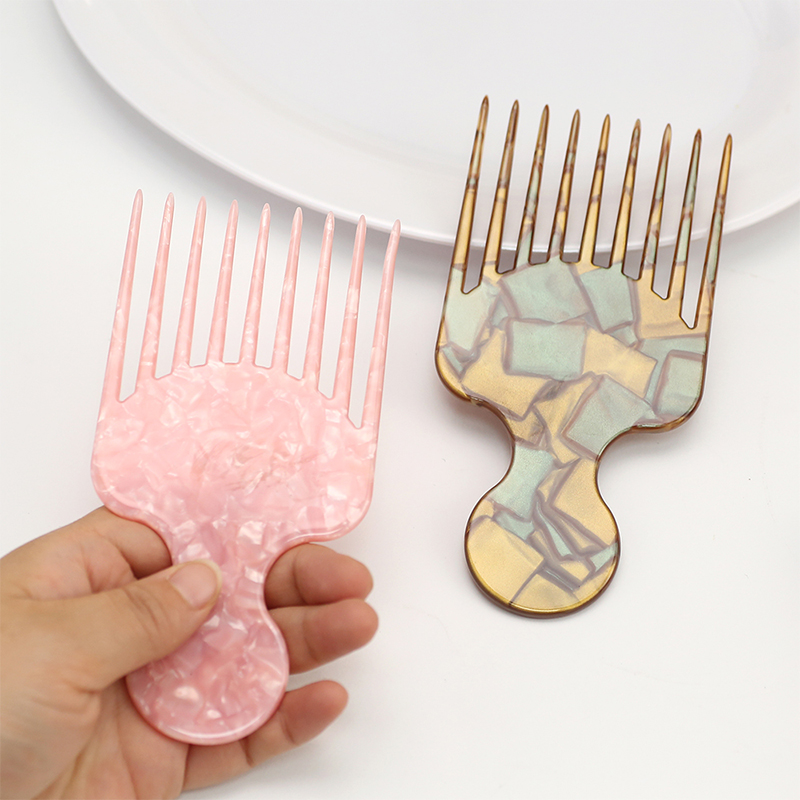 Round Handle Acetate Comb