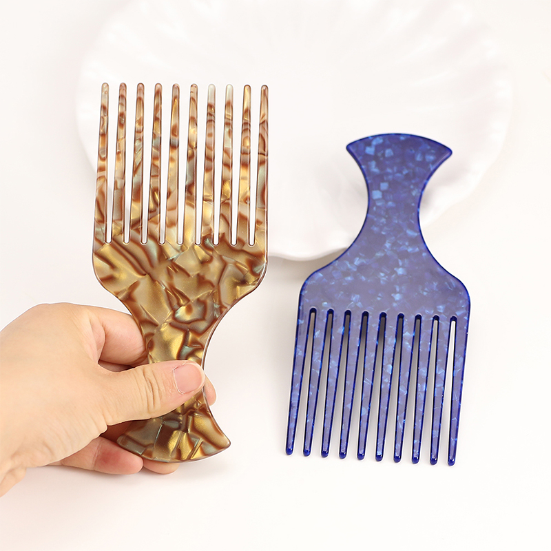 Arc Handle Acetate Comb