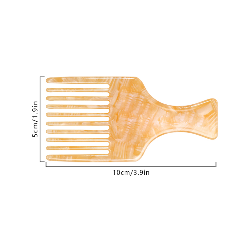 Compact Acetate Comb With Handle