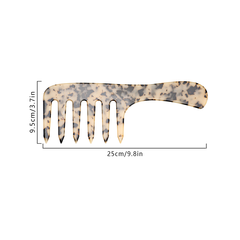 Large Wide Teeth Acetate Comb