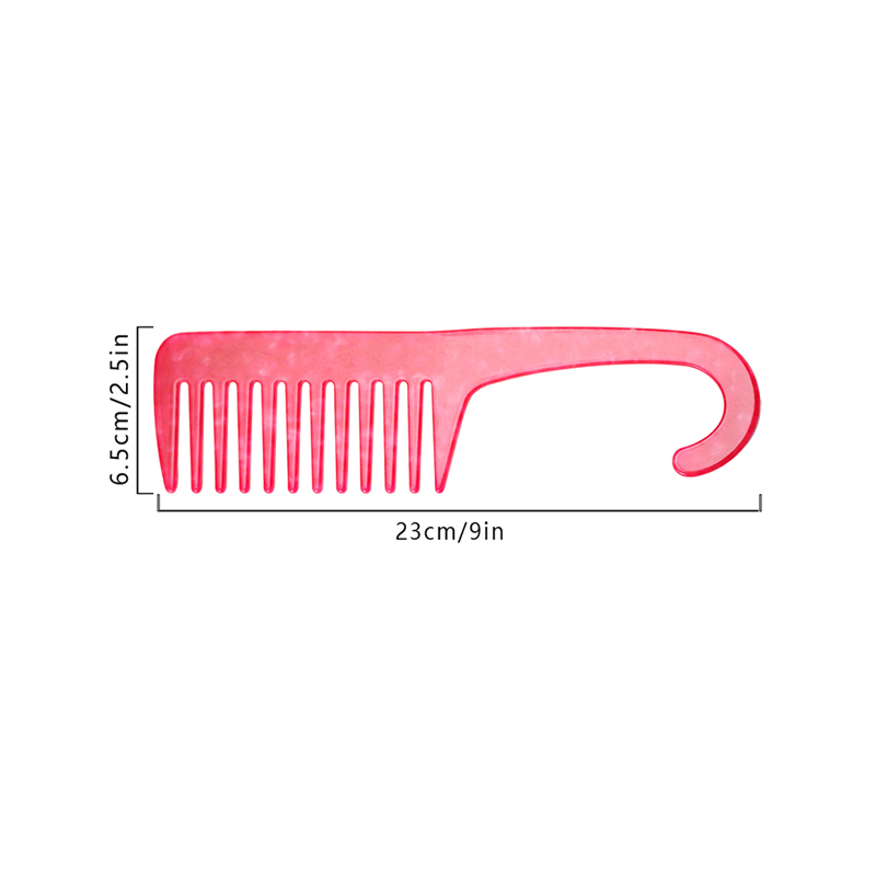 Hook Handle Acetate Comb