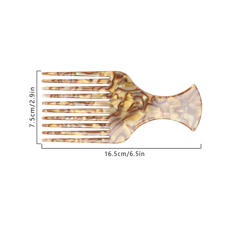 Arc Handle Acetate Comb