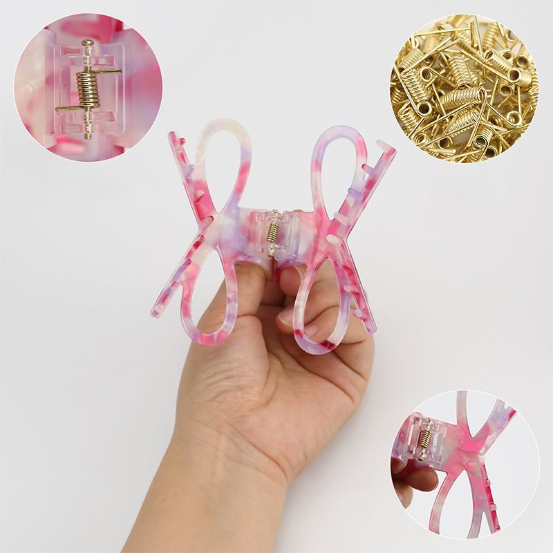 Rosette Shape Acetate Hair Claw Clip