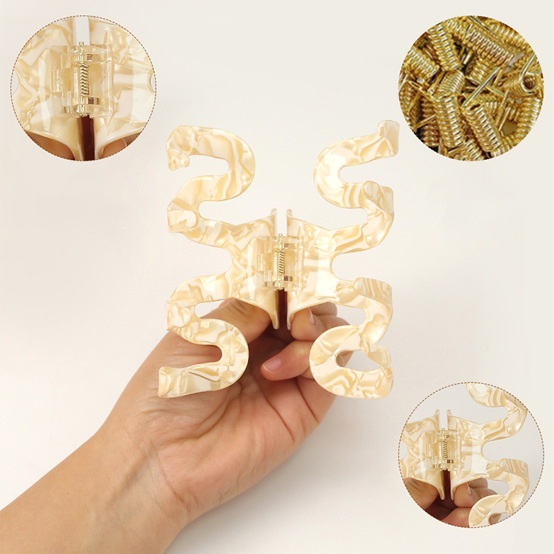 Curve Shape Acetate Hair Claw Clip
