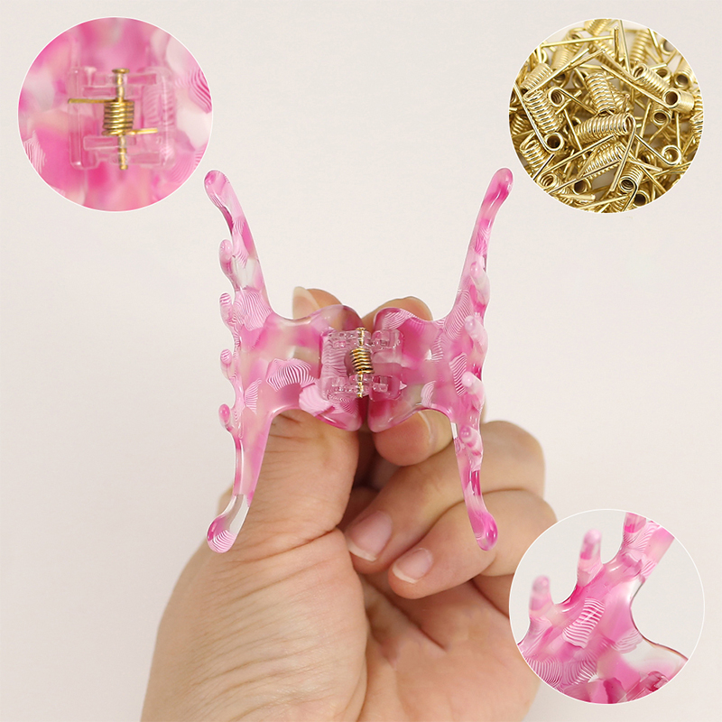 Beautiful Straight Lines Acetate Hair Claw Clip