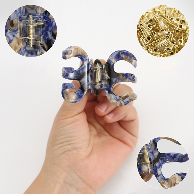 Pumpkin Shape Acetate Hair Claw Clip