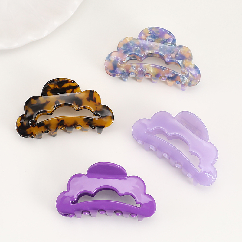Multi-Layered Cloud Shape Acetate Hair Claw Clip